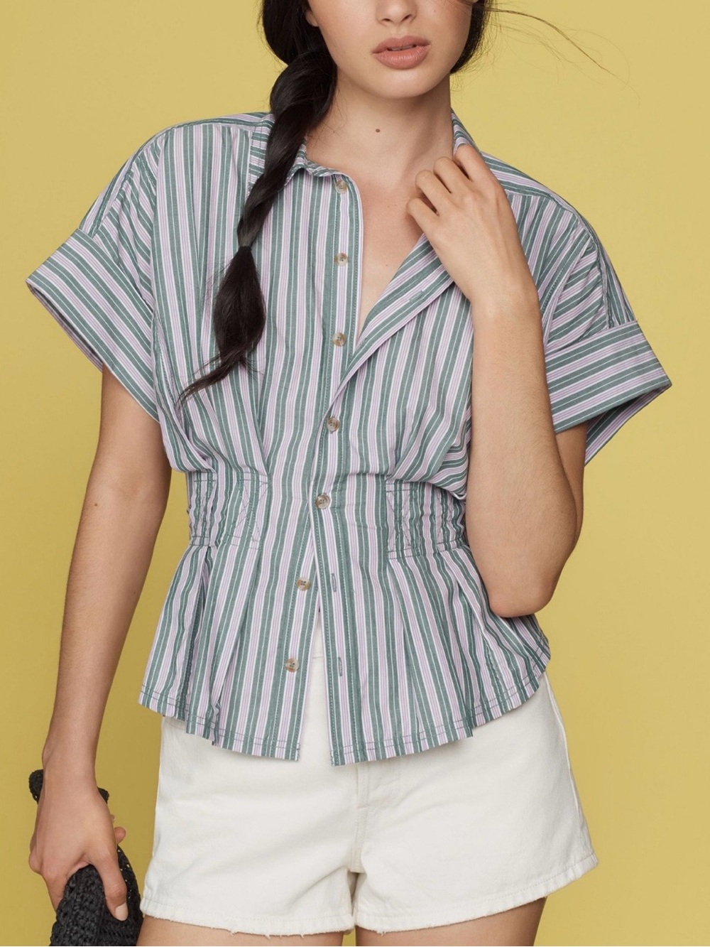 Pilcro The Bobbie short sleeve Fitted top